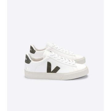 Veja CAMPO CHROMEFREE Low Tops Sneakers Női White/Khaki | HU 593KOR